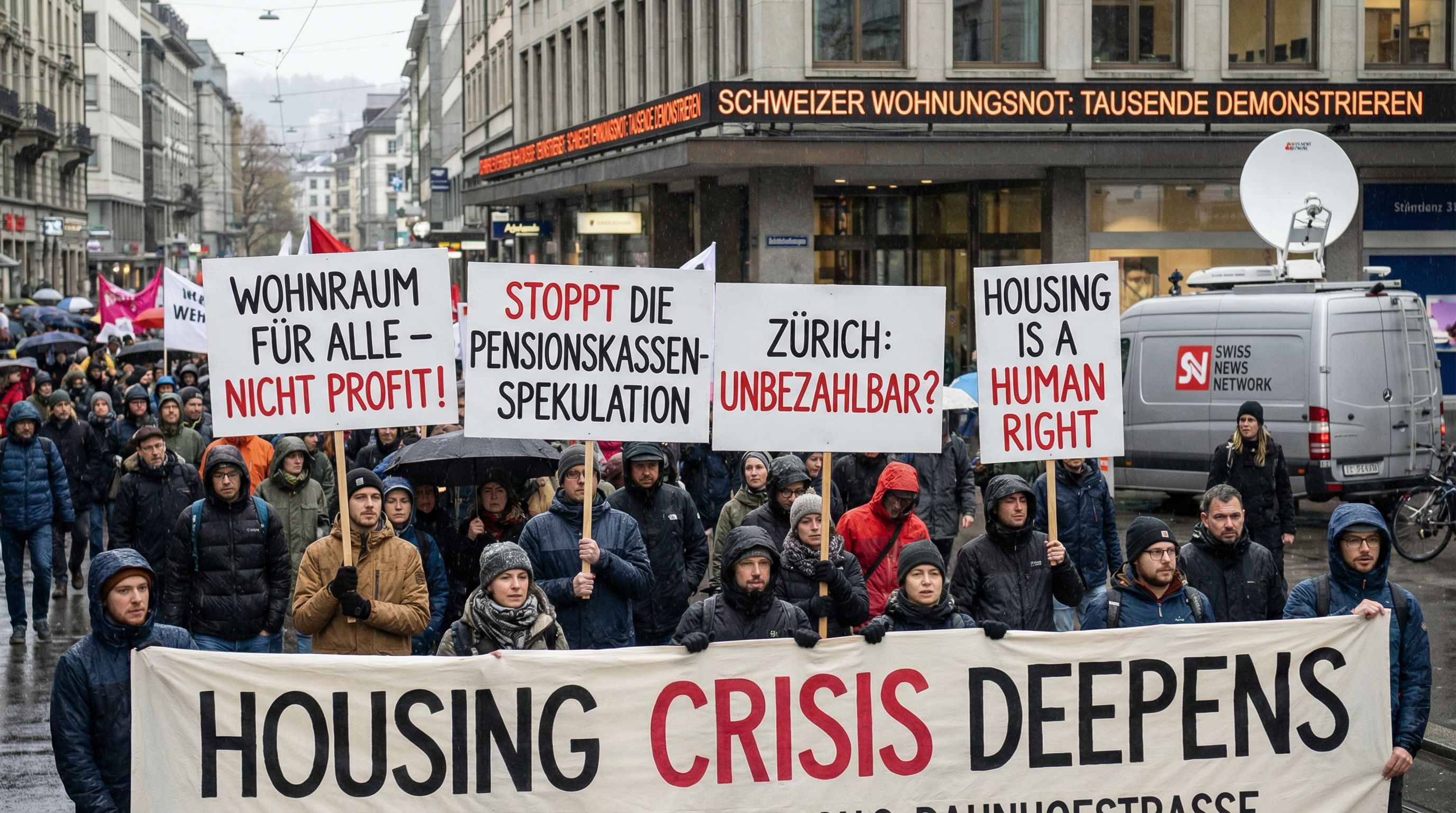 Housing Crisis Deepens: Thousands Protest Pension Fund Property ...