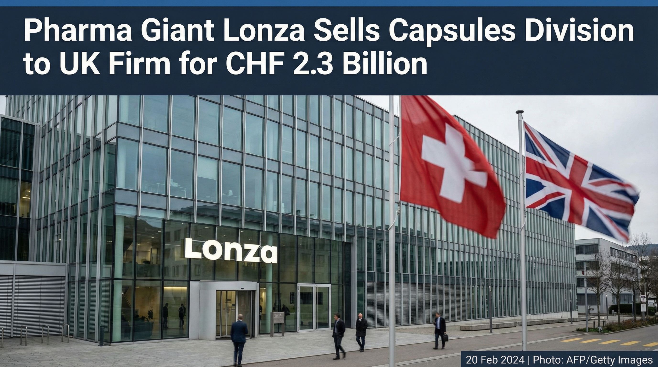 Pharma Giant Lonza Sells Capsules Division to UK Firm for CHF 2.3 Billion