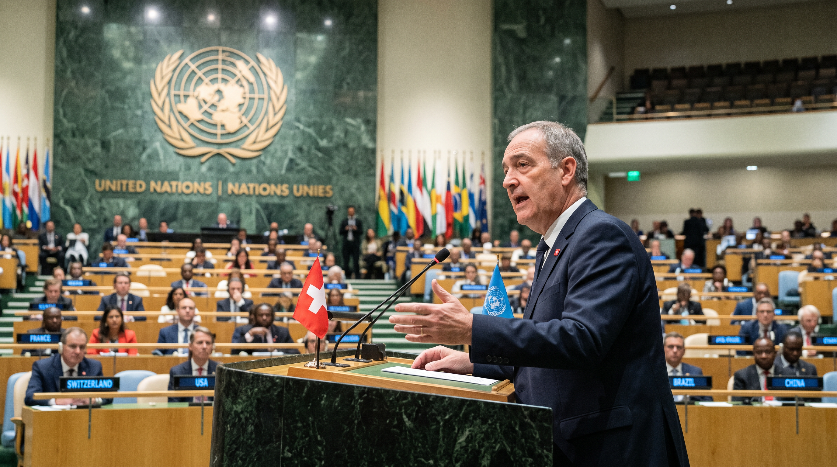 Parmelin calls for cooperation at UN amid global tensions