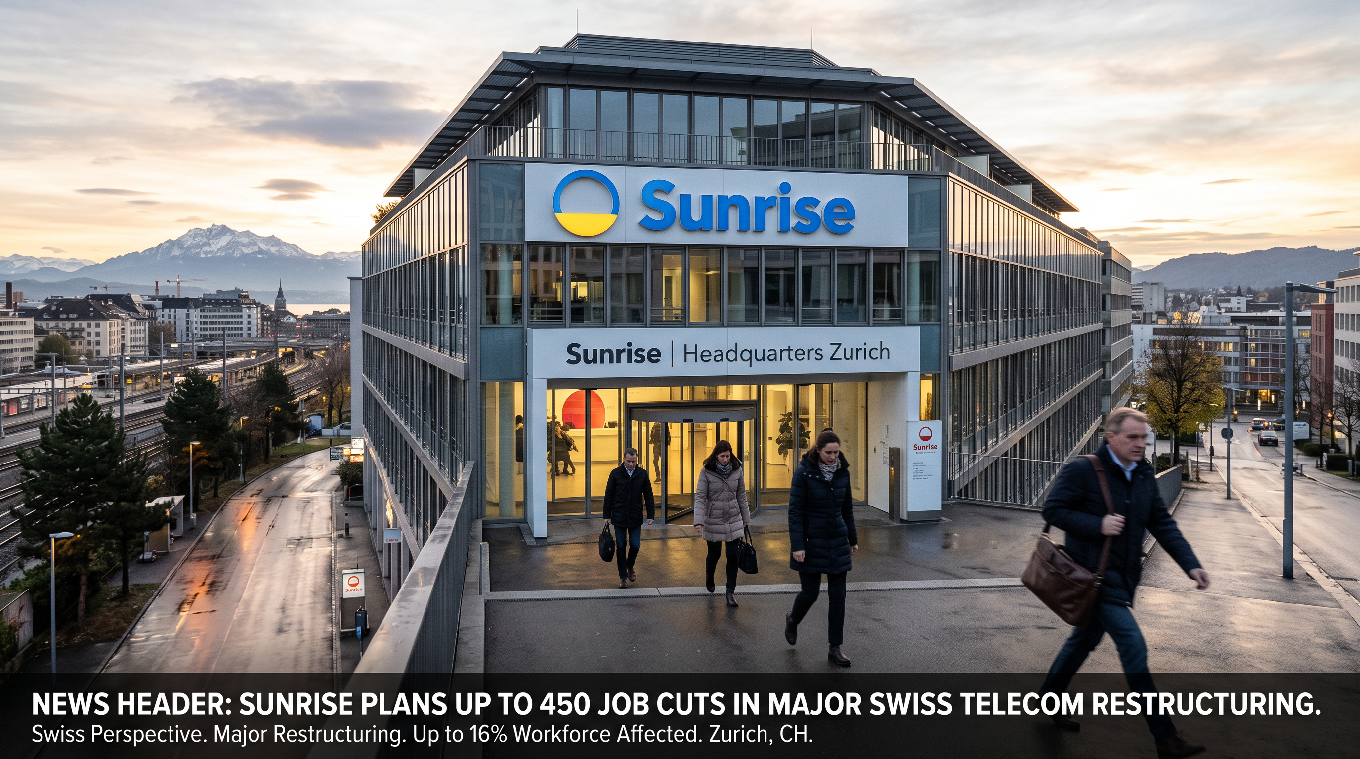 Sunrise Plans Up to 450 Job Cuts in Major Swiss Telecom Restructuring