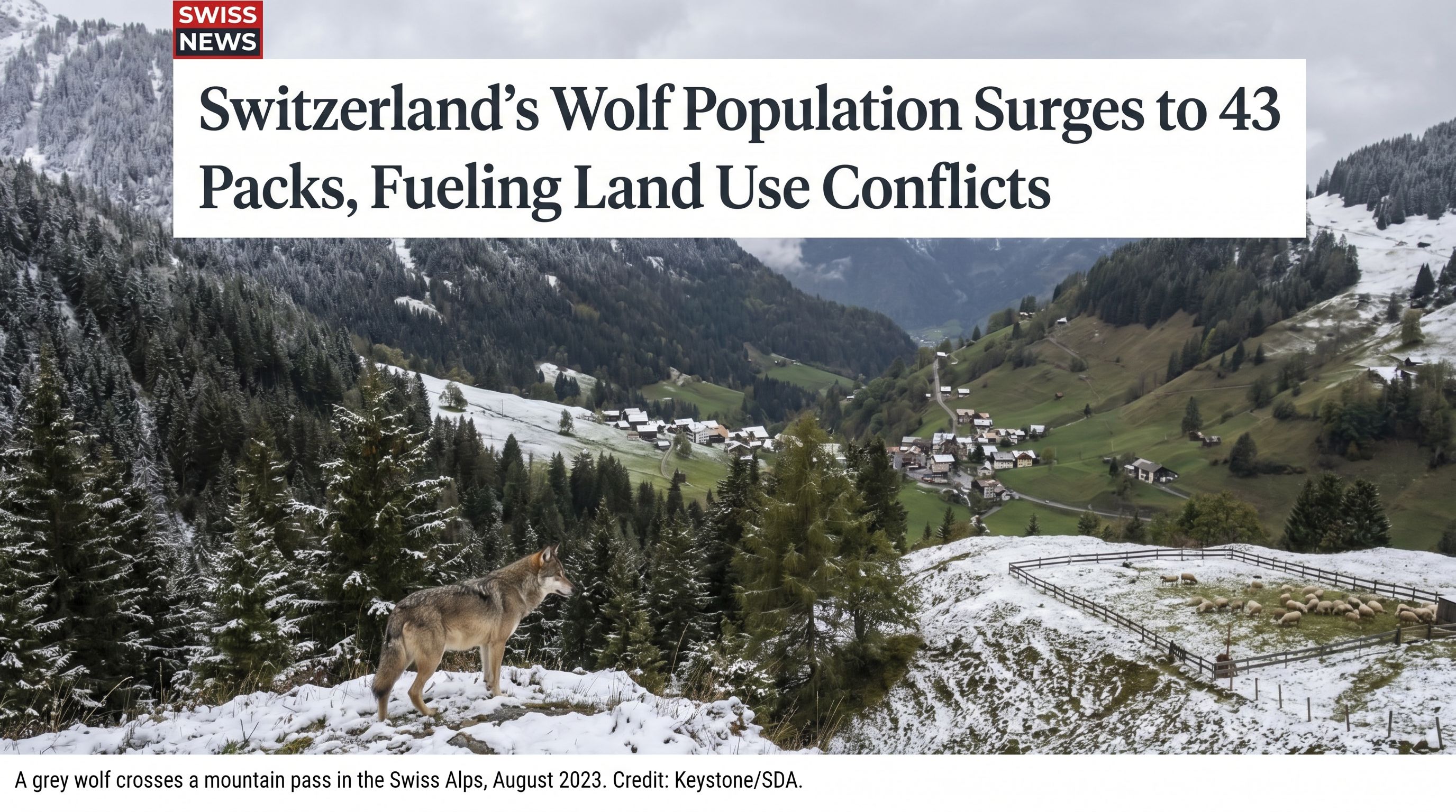 Switzerland's Wolf Population Surges to 43 Packs, Fueling Land Use ...