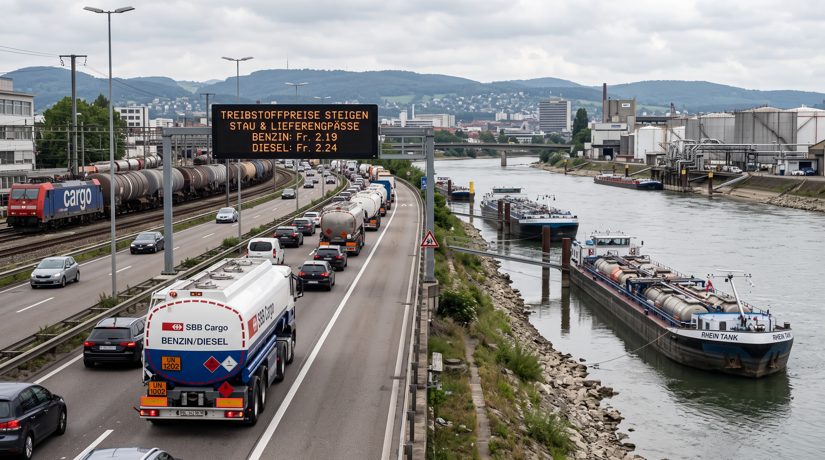 Fuel costs rise as transport disruptions squeeze Swiss supplies