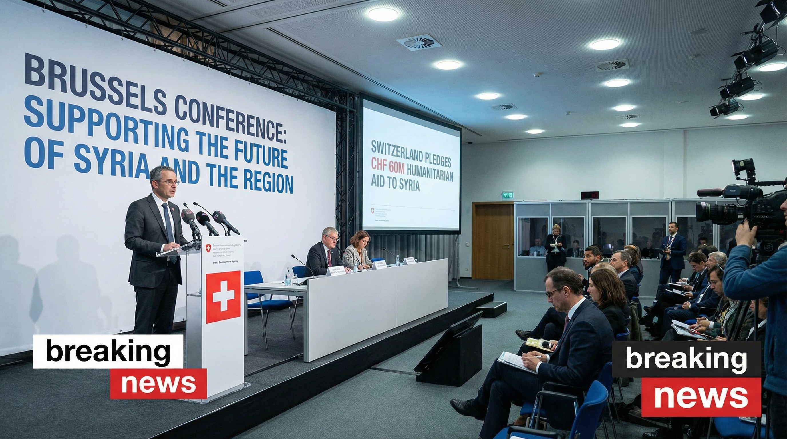 Switzerland Pledges CHF60M Humanitarian Aid to Syria
