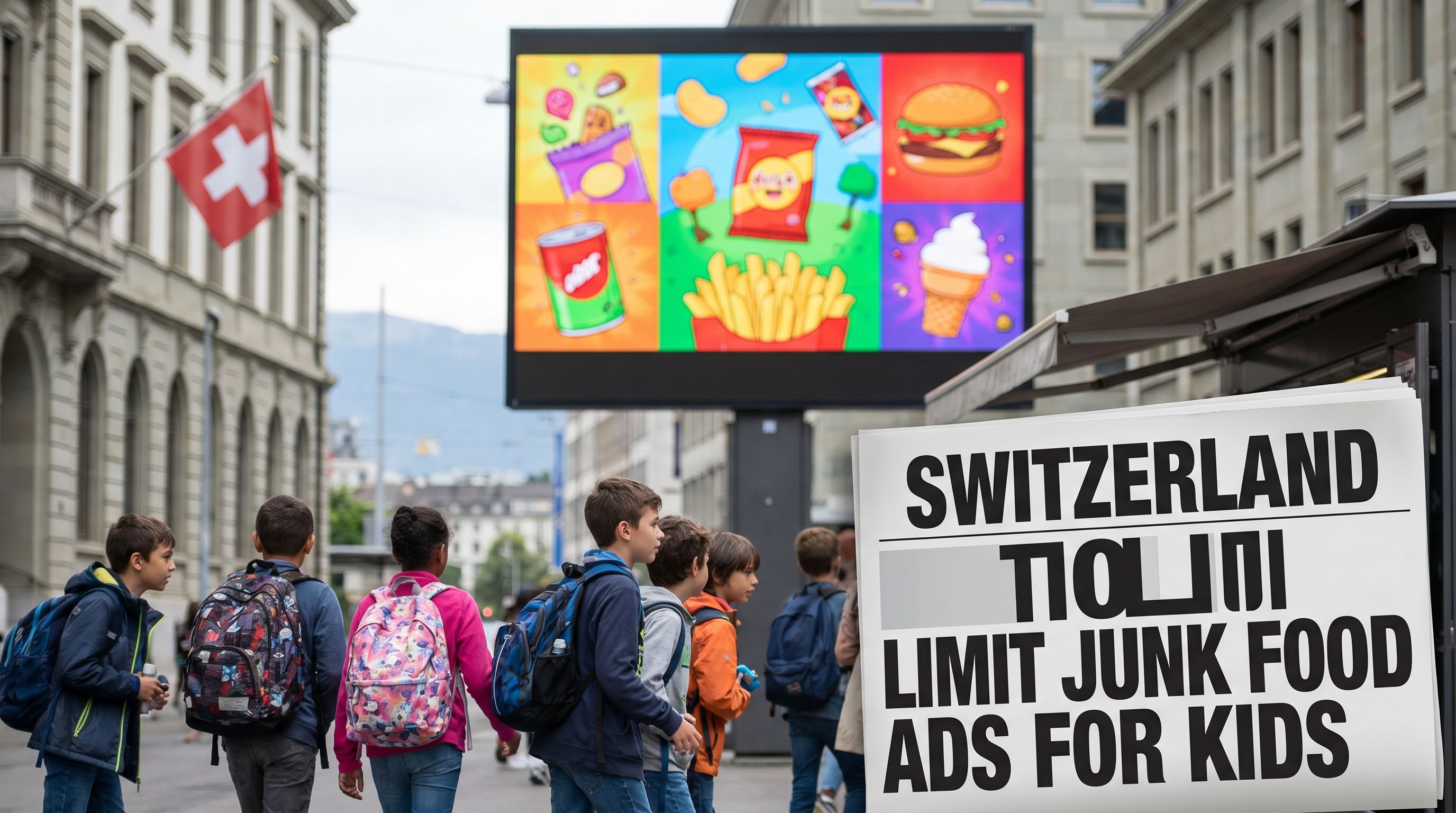 Switzerland Moves to Ban Junk Food Ads Aimed at Children