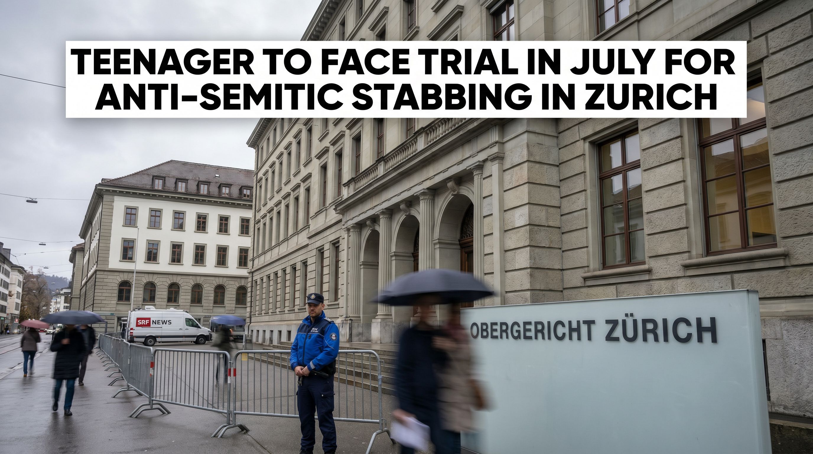 Teenager to Face Trial in July for Anti-Semitic Stabbing in Zurich
